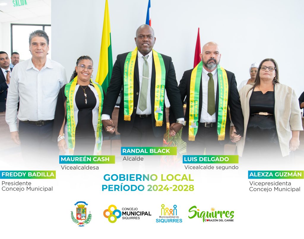 SIQUIRRES INICIA PERÍODO DE GOBIERNO LOCAL 2024-2028 EN SIQUIRRES
