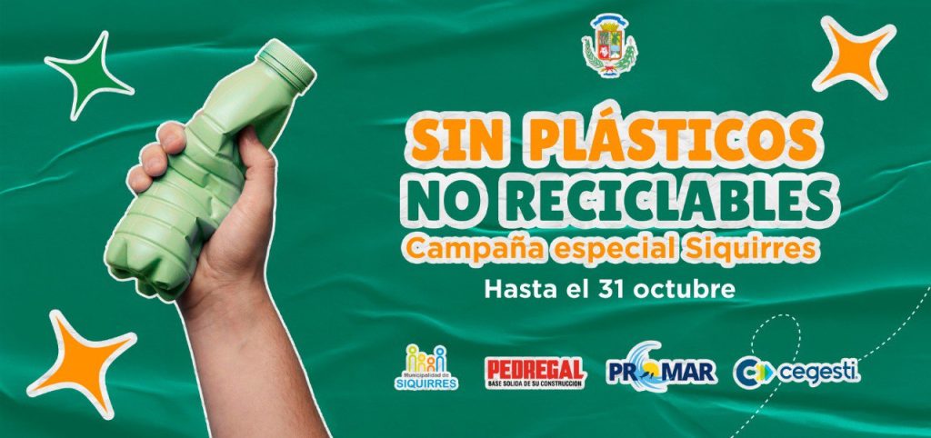 RECOLECTAMOS PLÁSTICOS NO RECICLABLES